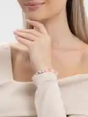 Кораллово-розовый браслеты из натуральных камней "Розовый кварц"