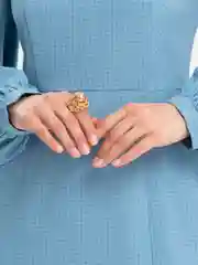Бежевый кольцо женское с искусственным жемчугом