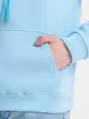 Голубой худи унисекс