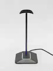 Серебряный подставка стойка для наушников, с RGB подсветкой и USB
