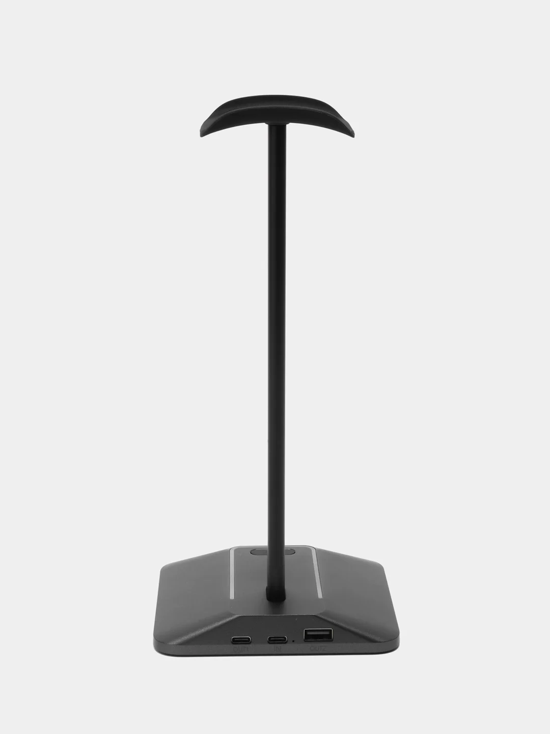 Серебряный подставка стойка для наушников, с RGB подсветкой и USB
