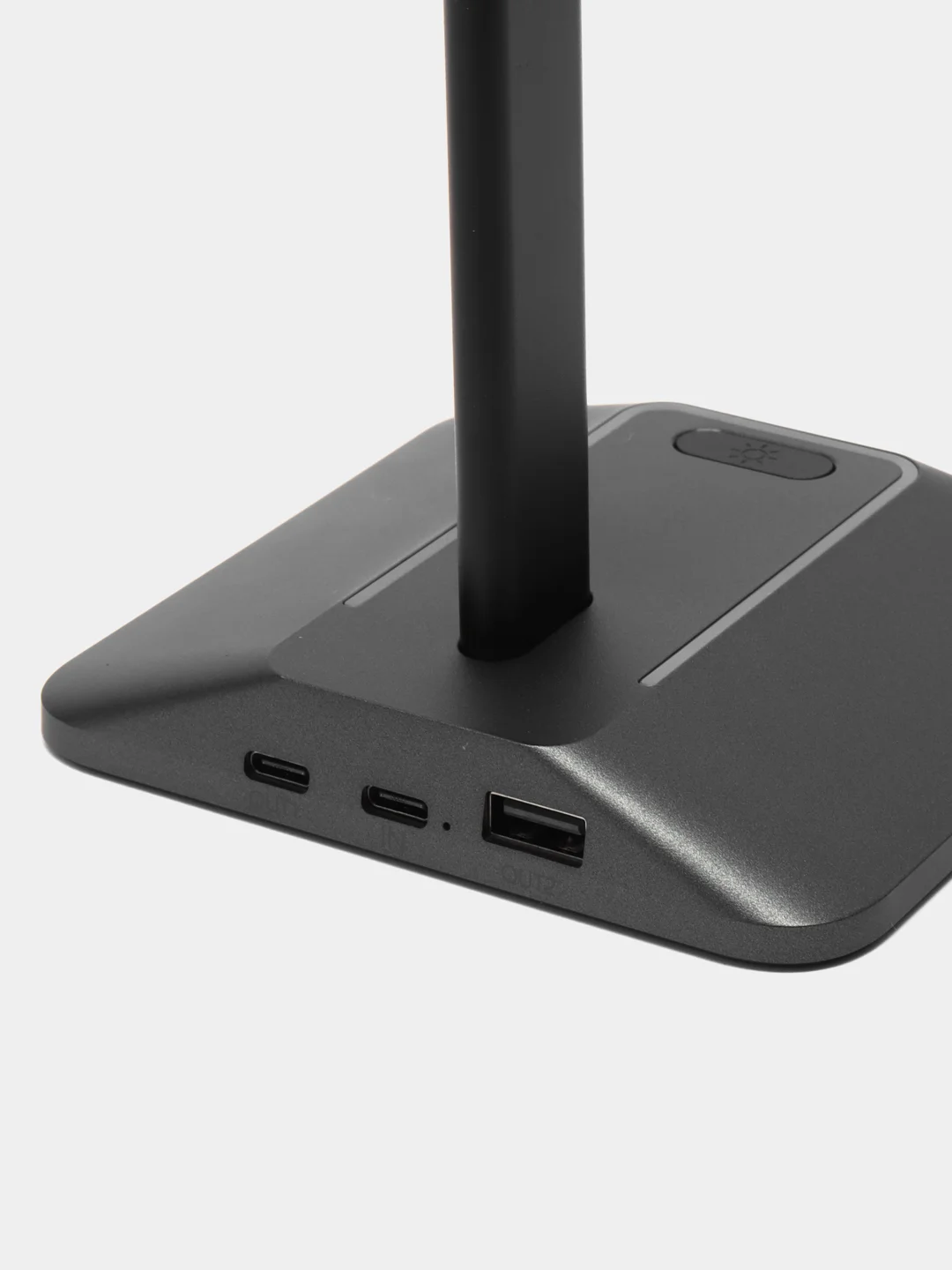Серебряный подставка стойка для наушников, с RGB подсветкой и USB