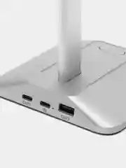 Серебряный подставка стойка для наушников, с RGB подсветкой и USB