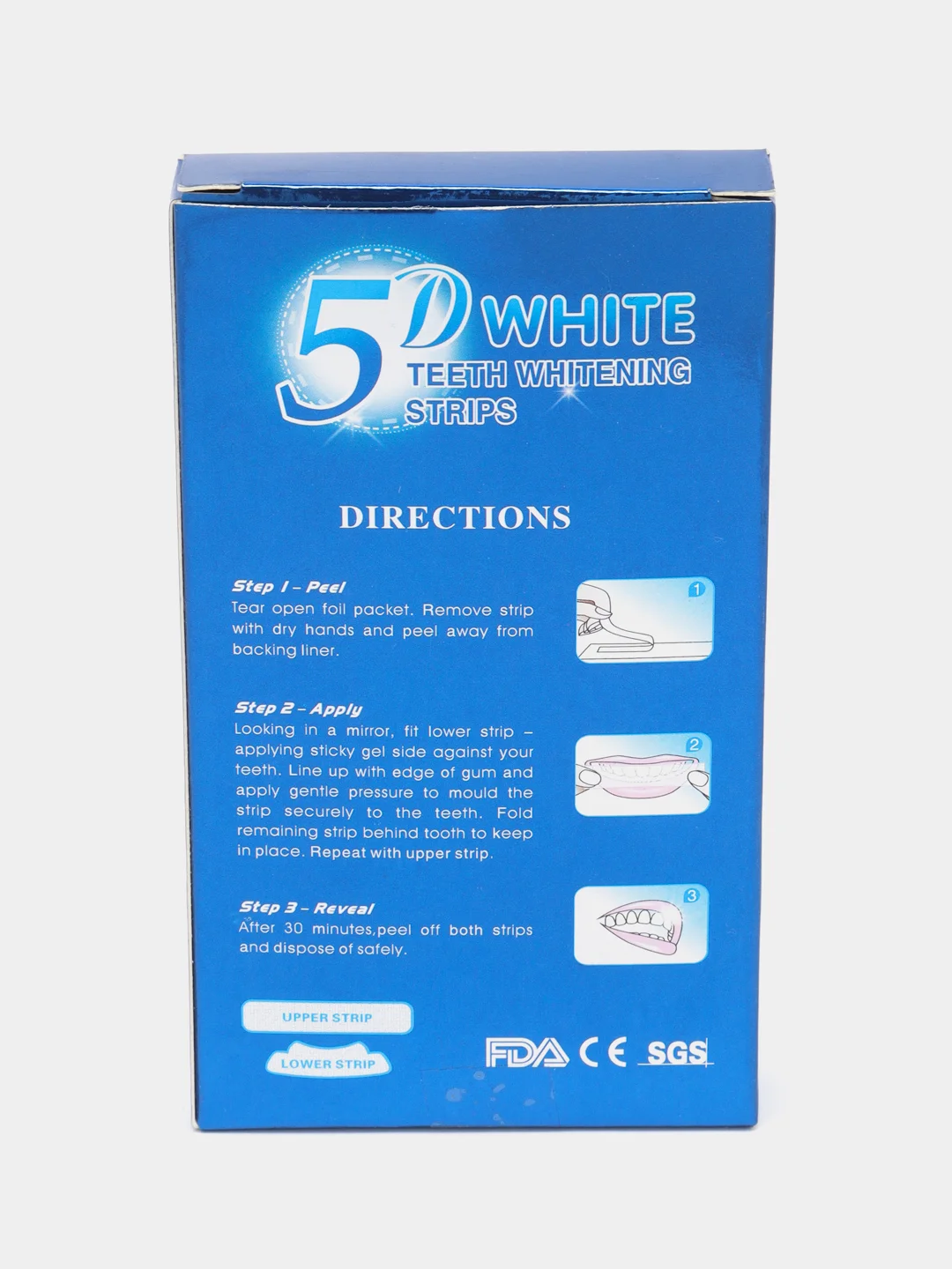 Морской отбеливающие полоски для зубов 3D, 5D, 9D White