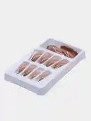 Накладные ногти с дизайном и клеем