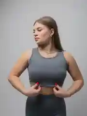 Серый майка топ женский