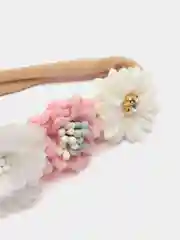 Белый повязка на голову, детская, для девочки, для малышки