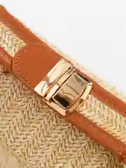 Коричневый сумочка женская. Сумка соломенная