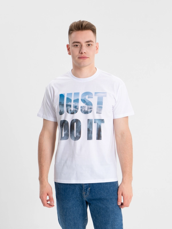 Футболка унисекс с авторским принтом "Just do it"