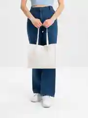 Белый сумка кожанная (эко кожа)