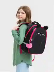 Рюкзак каркасный школьный "Котик", 39 х 30 х 14 см