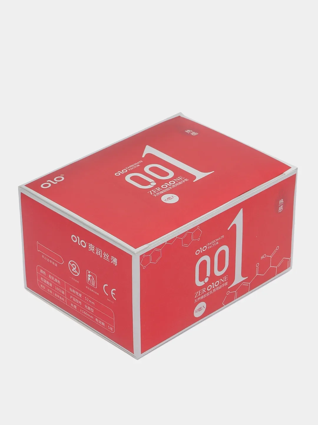 Вишнёвый презервативы премиум качества ультратонкие OLO NEO 001, 10 штук
