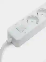 Белый сетевой фильтр Harper UCH-510, 10 метров, 5 розеток, 3 USB, 4000 Вт