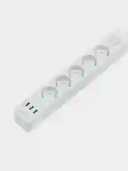 Белый сетевой фильтр Harper UCH-510, 10 метров, 5 розеток, 3 USB, 4000 Вт
