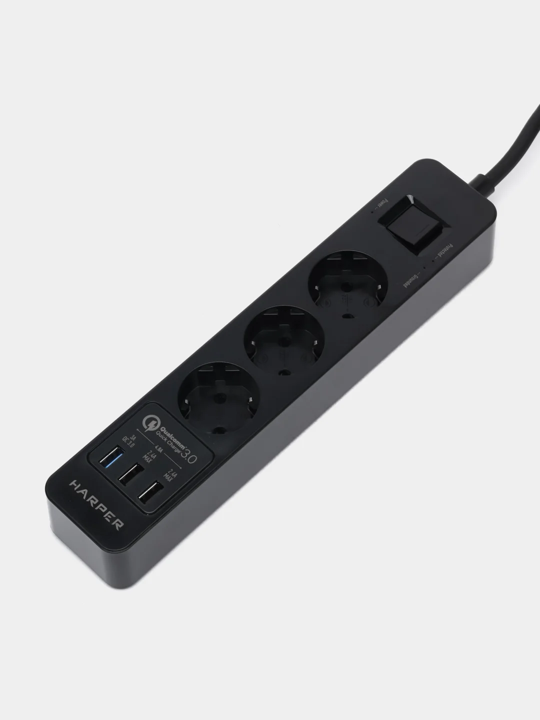 Черный сетевой фильтр Harper UCH-420