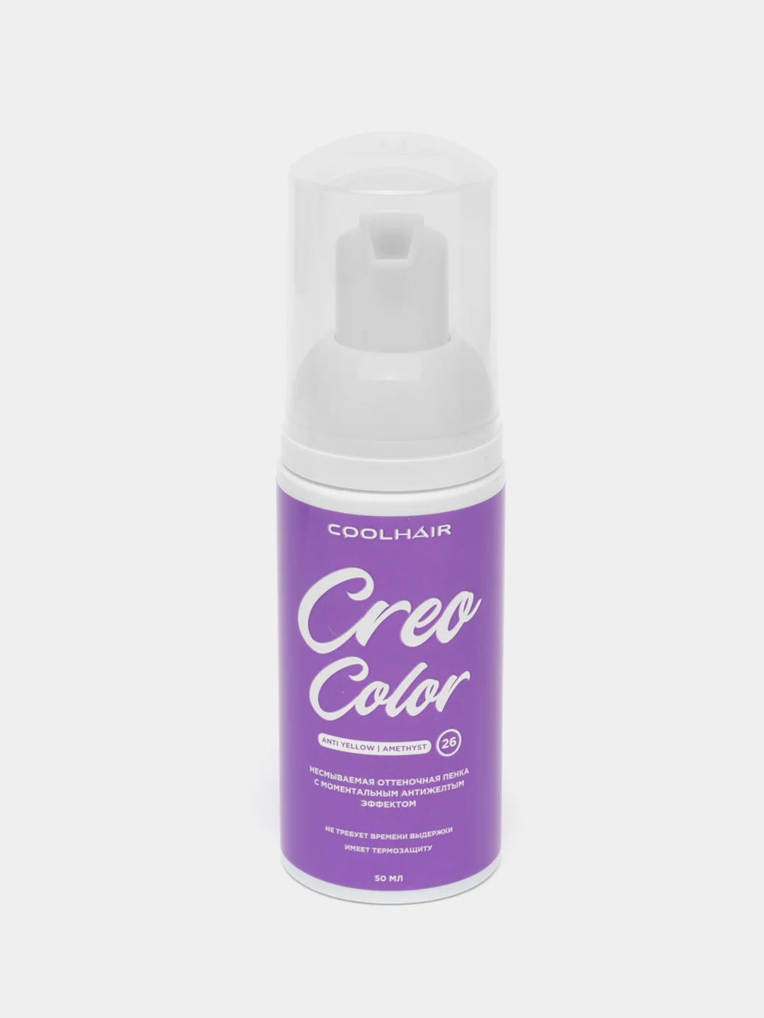 Оттеночная несмываемая пенка для волос Creo Color, в наборе 2*50 мл