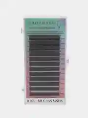 Алый готовые пучки Nagaraku MIX 2D, 3D, 4D, 5D, для наращивания ресниц, нагараку YY W, изгиб C, D, L