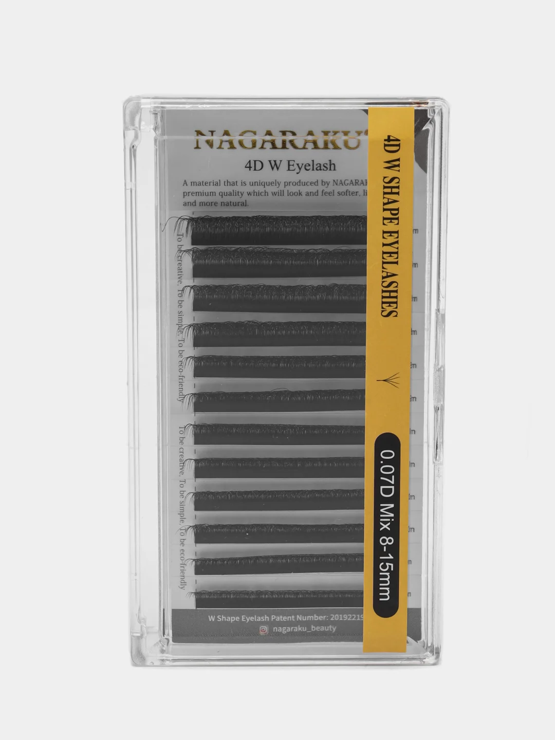 Бежевый готовые пучки Nagaraku MIX 2D, 3D, 4D, 5D, для наращивания ресниц, нагараку YY W, изгиб C, D, L