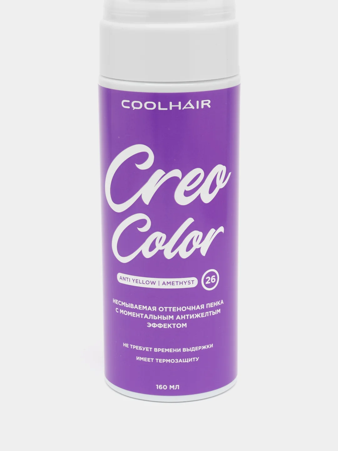 Оттеночная несмываемая пенка для волос Creo Color Ametist, 160 мл