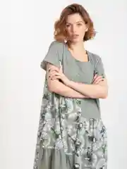 Зеленый платье женское, длинное, летнее, размеры с 50 по 60, Lilians
