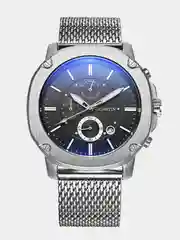 Серебряный мужские наручные часы Ochstin 6039A с хронографом в подарочной упаковке