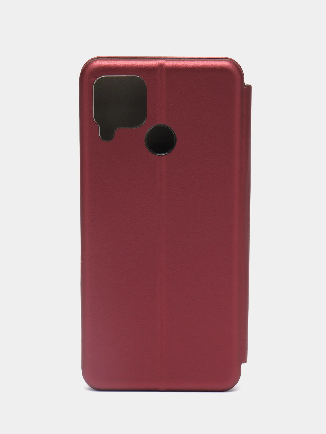 Бордовый чехол-книжка для Realme C21 / C25 / C15 / C11 / 8 / 8 Pro / 6 Pro / C3 / 5 / 6i / 6