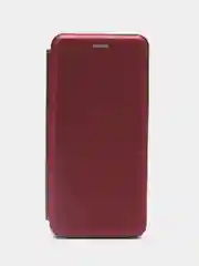 Бордовый чехол-книжка для Realme C21 / C25 / C15 / C11 / 8 / 8 Pro / 6 Pro / C3 / 5 / 6i / 6
