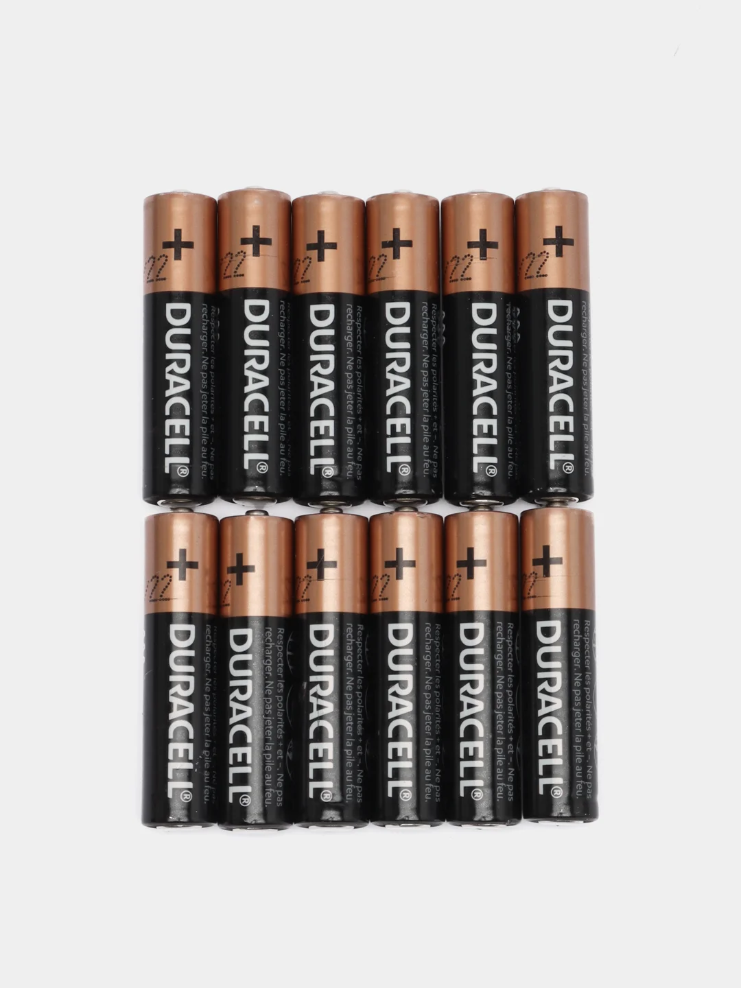 Батарейка Duracell, тип мизинчиковые AAA и пальчиковые АА, упаковка 12 шт