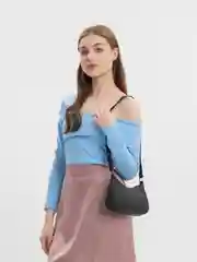 Черный сумка женская через плечо, сумка кросс боди