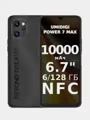 Черный смартфон UMIDIGI Power 7 Max 6/128 Gb