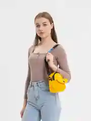 Желтый сумкочка  на плечо для телефона, сумочка на плечо