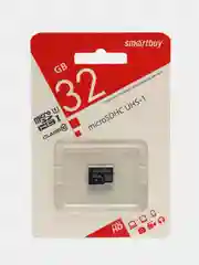 Черный карта памяти MicroSDHC Smartbuy 32 gb