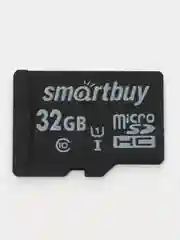 Черный карта памяти MicroSDHC Smartbuy 32 gb
