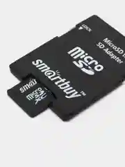 Черный карта памяти MicroSDHC Smartbuy 64 gb