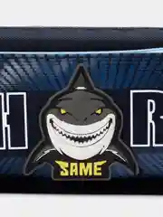 Пенал школьный для ручек, карандашей Юнландия, 2 отделения, Shark, 21х6х9 см, 270272