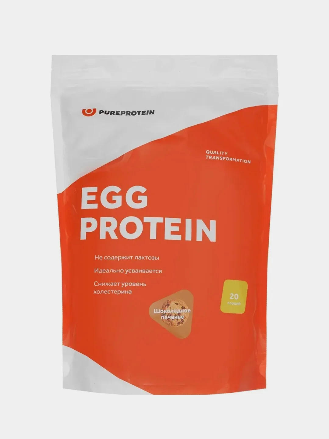 Яичный протеин PureProtein, со вкусом шоколадного печенья, 600 г