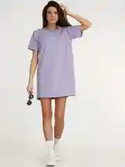 Платье-футболка Oversize с принтом, короткое