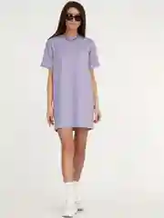 Платье-футболка Oversize с принтом, короткое