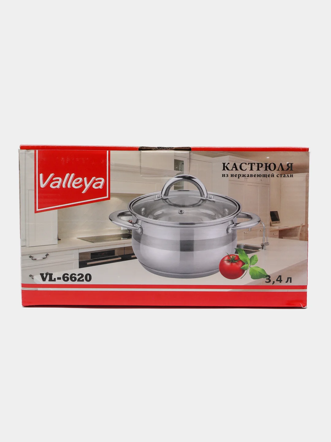 Кастрюля Valleya VL6620 3,4 л