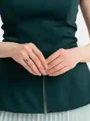 Бордовый парные кольца 2 штуки