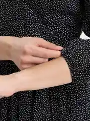 Черный платье женское, в горох