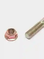 Ось переднего колеса Альфа, D10 х М10 х 1,25 х 185 мм, с гайкой