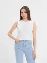 Белый топ-майка