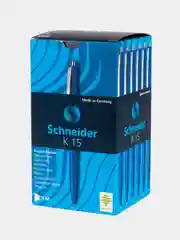 Ручка шариковая автоматическая SCHNEIDER "K15", СИНЯЯ, узел 1 мм, линия письма 0,5 мм
