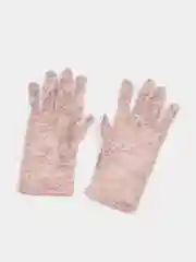 Сиреневый перчатки ажурные