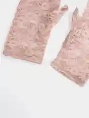 Сиреневый перчатки ажурные