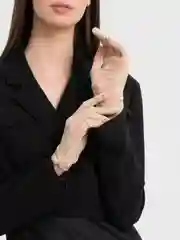 Бронзовый перчатки ажурные