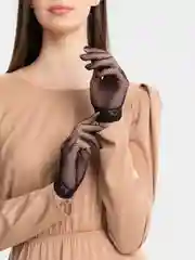 Черный перчатки