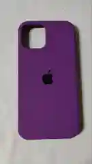 Пурпурный чехол Silicone Case для iPhone 12 / iPhone 12 Pro, закрытый низ