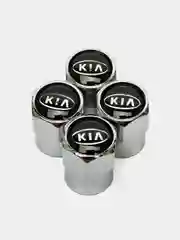 Колпачки для колес/шин на ниппель авто с логотипом "Kia", 4 шт